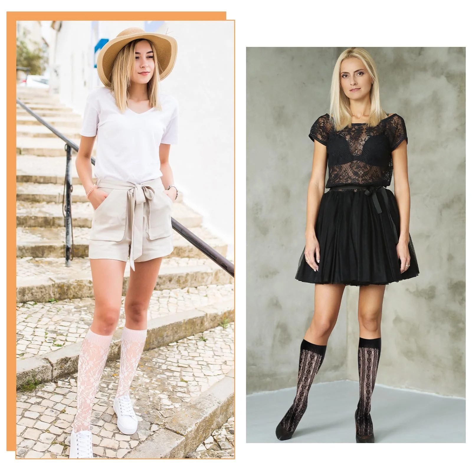 Панчохи Мереживні Жіночі 6 пар Чорний, фото №6