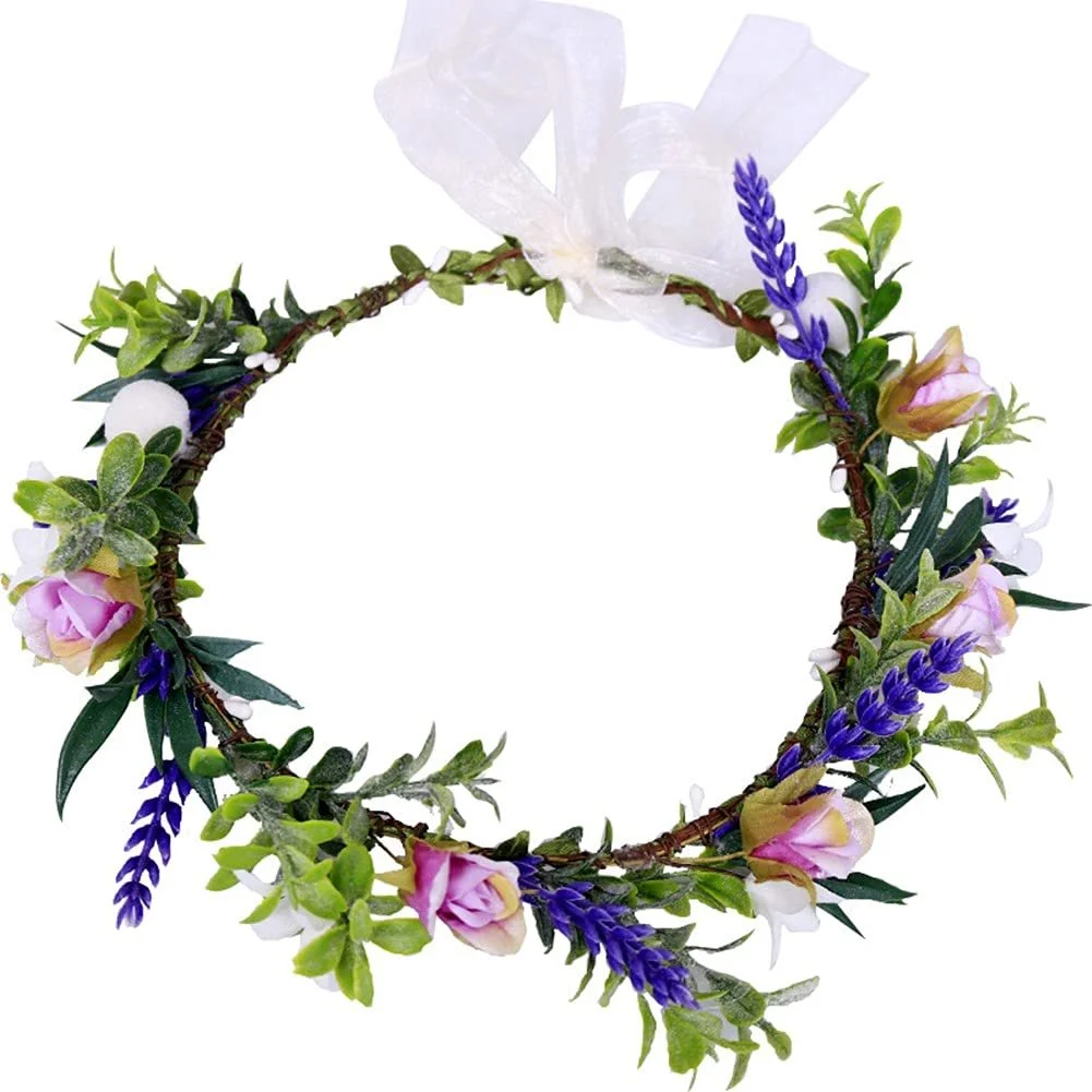 Венок из искусственных цветов, фото №1