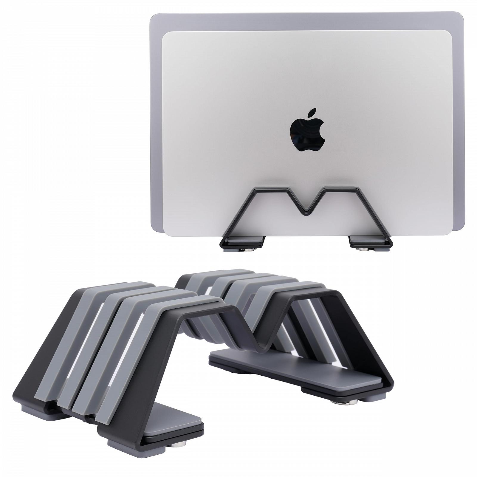 Вертикальная Подставка для Ноутбука Двойная Регулируемая Алюминий Универсальная для Всех Ноутбуков, фото №3