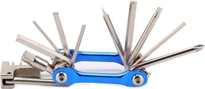 Ключ велосипедный многофункциональный Xiamen мультитул 11 пр Синий 050541, фото №3 Ключ велосипедный многофункциональный Xiamen мультитул 11 пр Синий 050541, фото №3