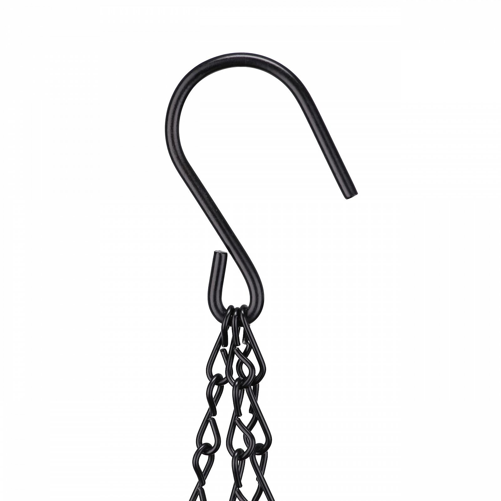 Набір підвісних кошиків Relaxdays кокосовий 35 см 10 л 3 шт Коричневий, фото №7