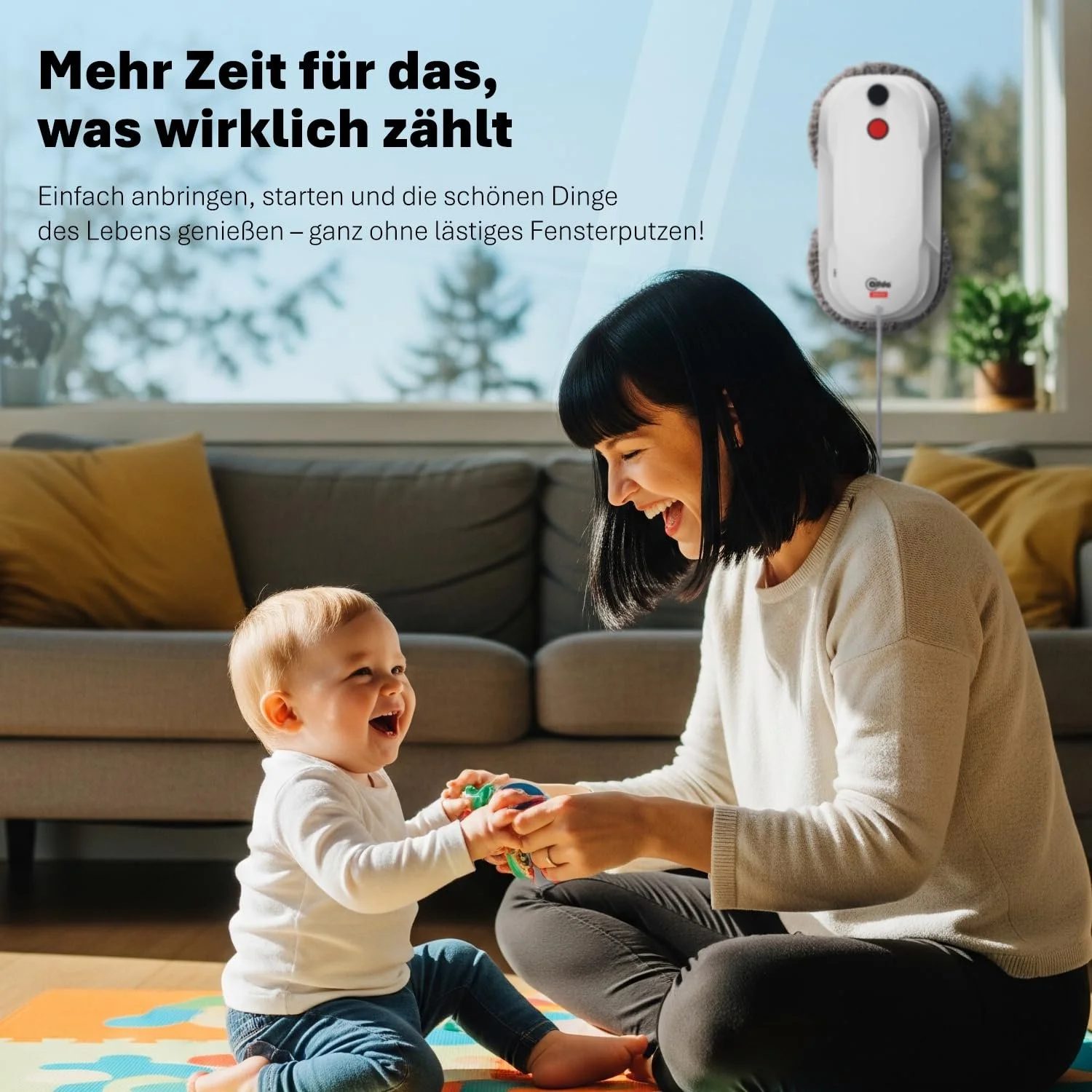 Робот для миття вікон alfda AFR230 з функцією подвійного розпилення, інтелектуальною навігацією та дистанційним керуванням, для внутрішніх і зовнішніх вікон, резервуар 60 мл, сумка для зберігання, 8 серветок, фото №2 Робот для миття вікон alfda AFR230 з функцією подвійного розпилення, інтелектуальною навігацією та дистанційним керуванням, для внутрішніх і зовнішніх вікон, резервуар 60 мл, сумка для зберігання, 8 серветок, фото №2