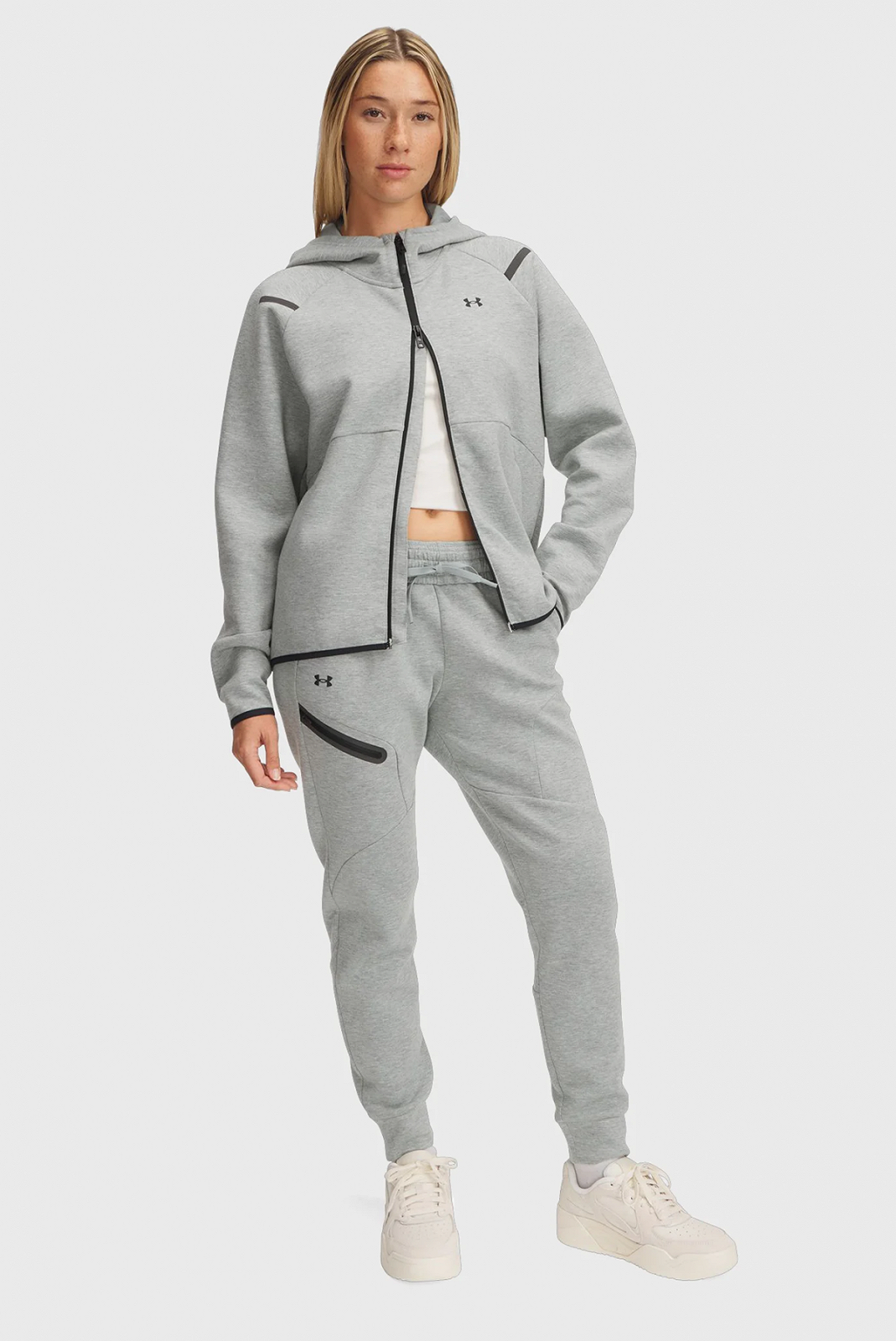 Штаны Under Armour Unstoppable Flc Jogger 1379846-348 Cерый L, фото №4