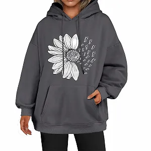 Женское осеннее худи Qixiu с принтом бабочки, кружевное худи, большой размер - Фото 1