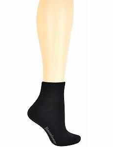 Носки Yomandamor Бесшовные Повседневные Диабетические Женские Бамбуковые Носки-следки Черный с Недавящей Резинкой, 5 пар synthetic.ua - Фото 1