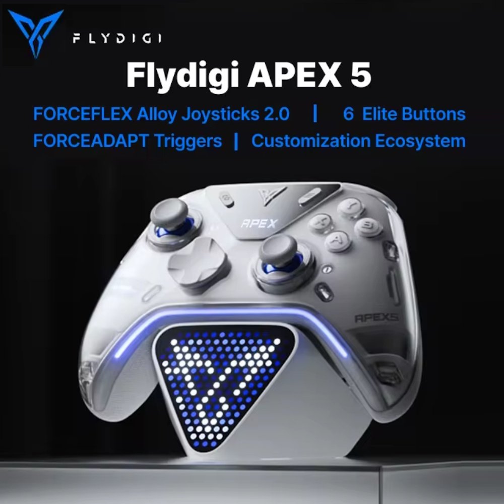 Геймпад FlyDigi APEX 5 White + док-станция (Android/Windows/Nintendo Switch/VR/iOS), фото №2