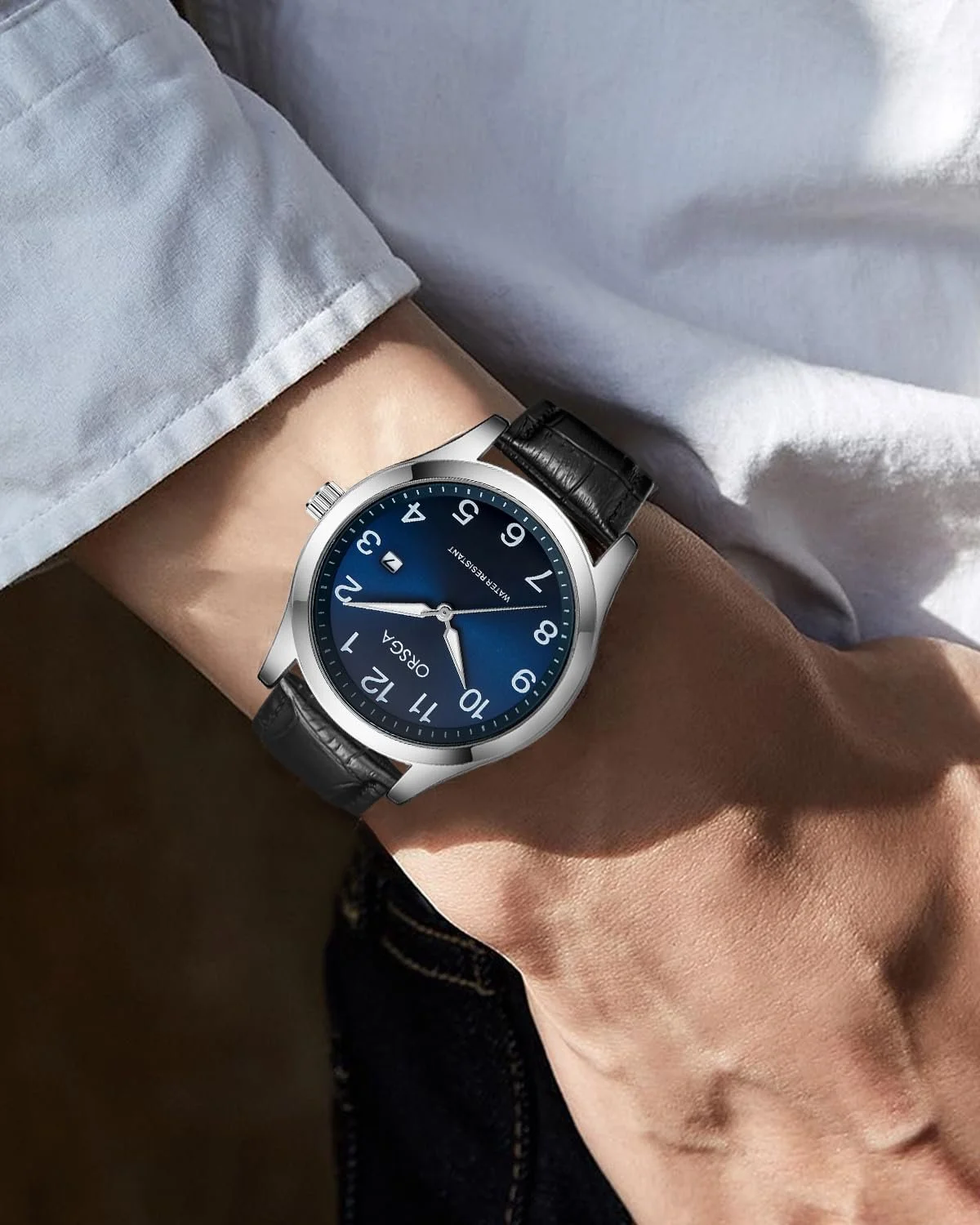 Часы CIVO Мужские Аналоговые Кожаный Ремешок из Нержавеющей Стали Водонепроницаемые Люминесцентные Дата Классические Бизнес Кварцевые, фото №4 Часы CIVO Мужские Аналоговые Кожаный Ремешок из Нержавеющей Стали Водонепроницаемые Люминесцентные Дата Классические Бизнес Кварцевые, фото №4