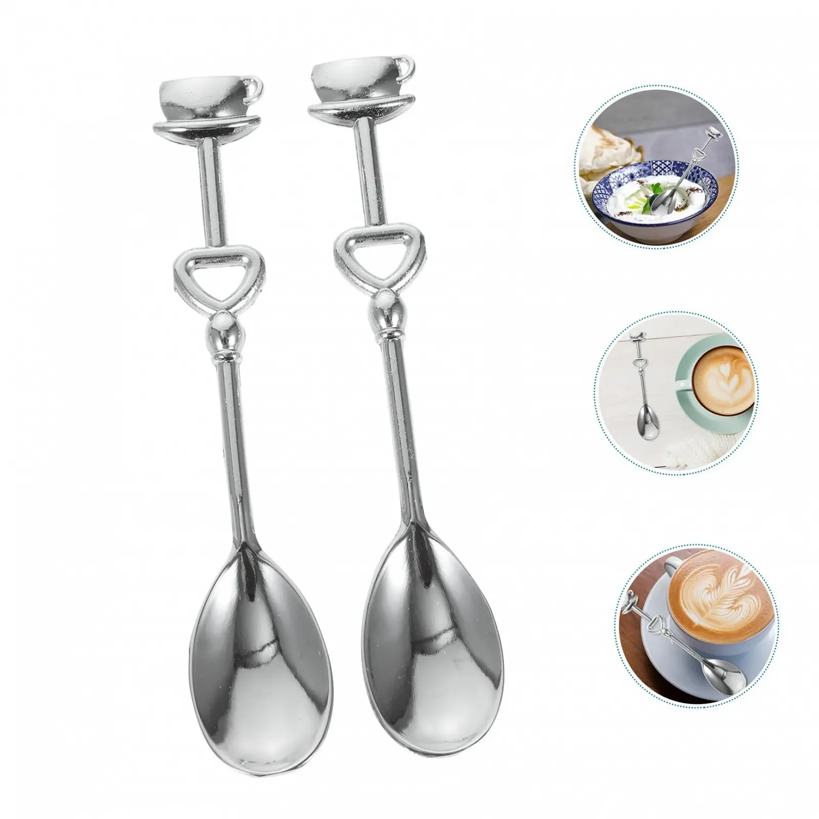 Ложка HEMOTON 8 шт металлическая для кофе и десерта, фото №9