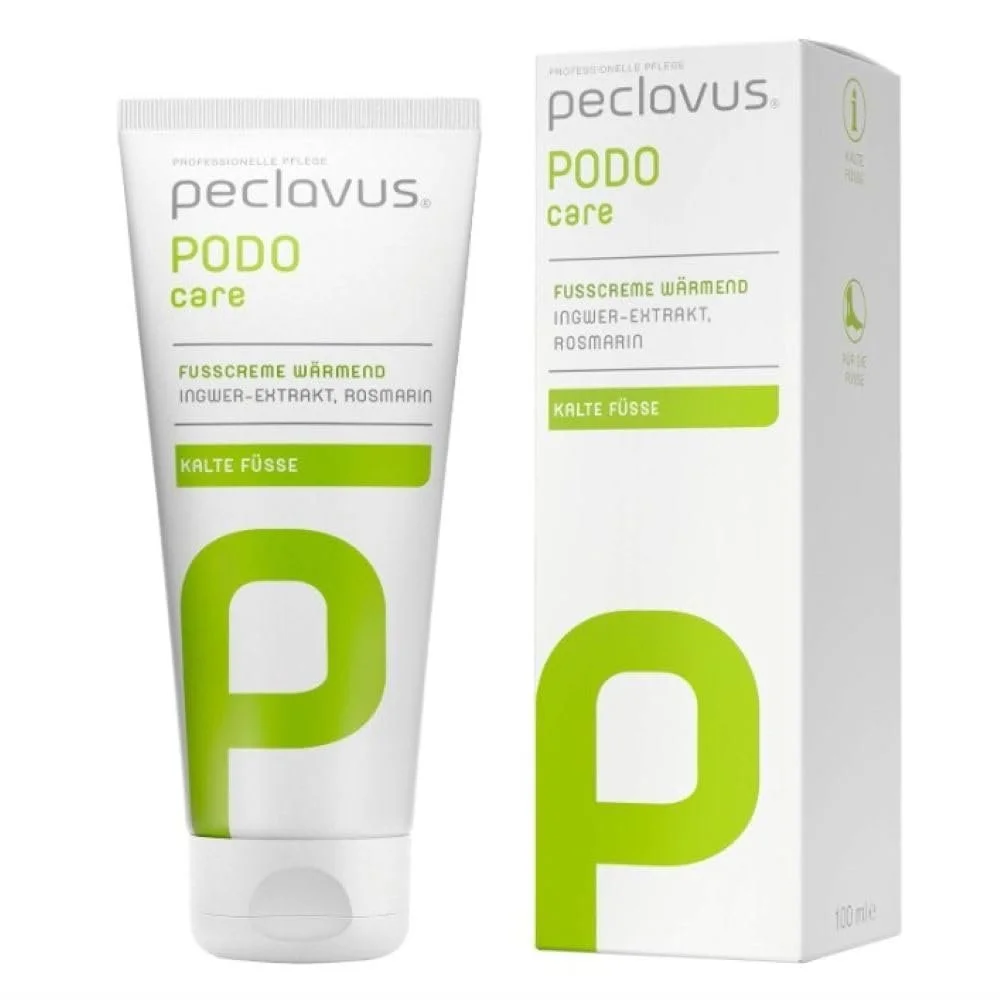 Крем для ног Peclavus Podocare согревающий с экстрактом имбиря и розмарином 100 мл, фото №1