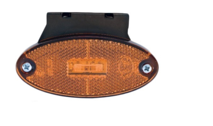 Фонарь LED полуприцепа боковой овальный красный 01.0912.1910, фото №1