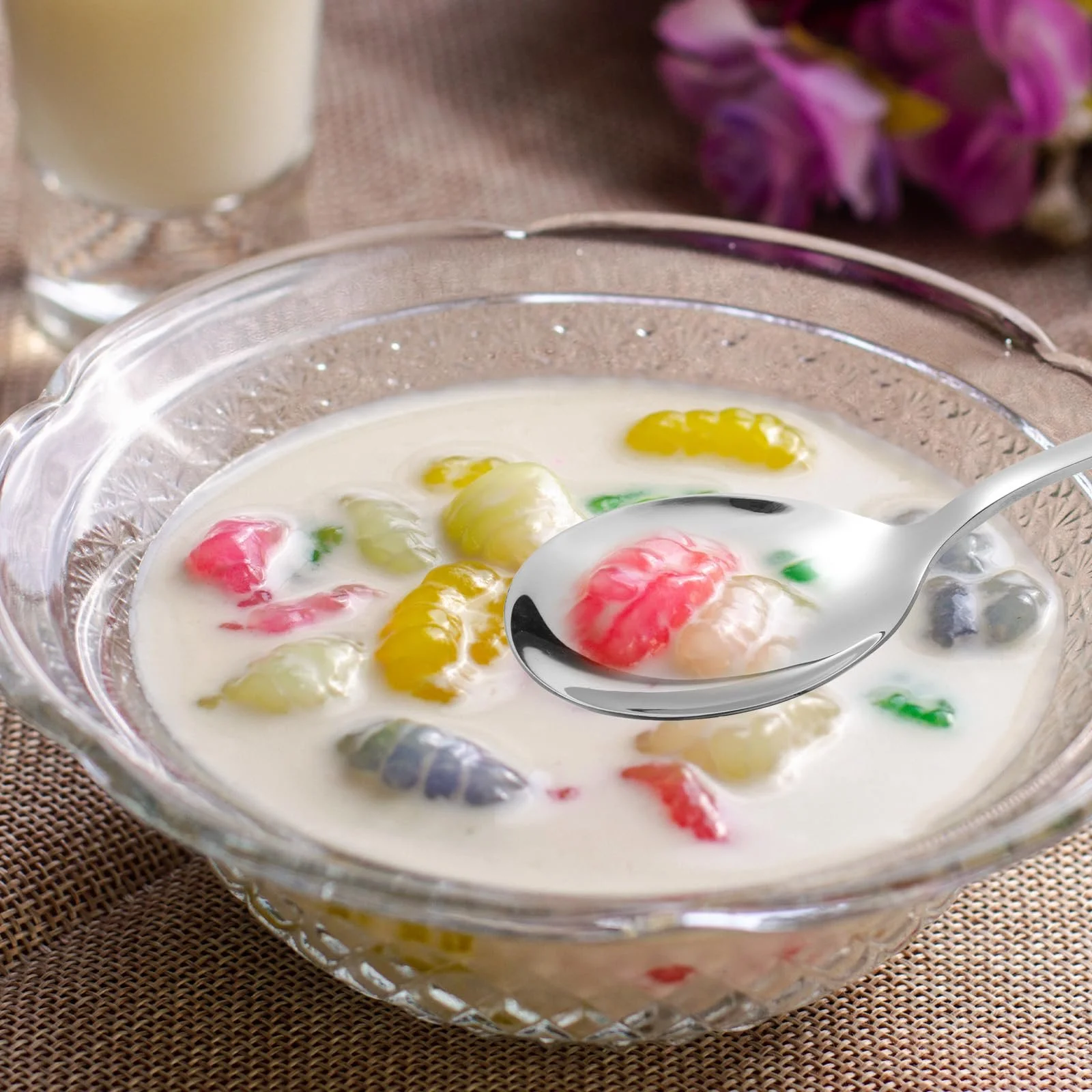 Набір з 4 довгих ложок, для латте макіато, 20.7 см, фото №7