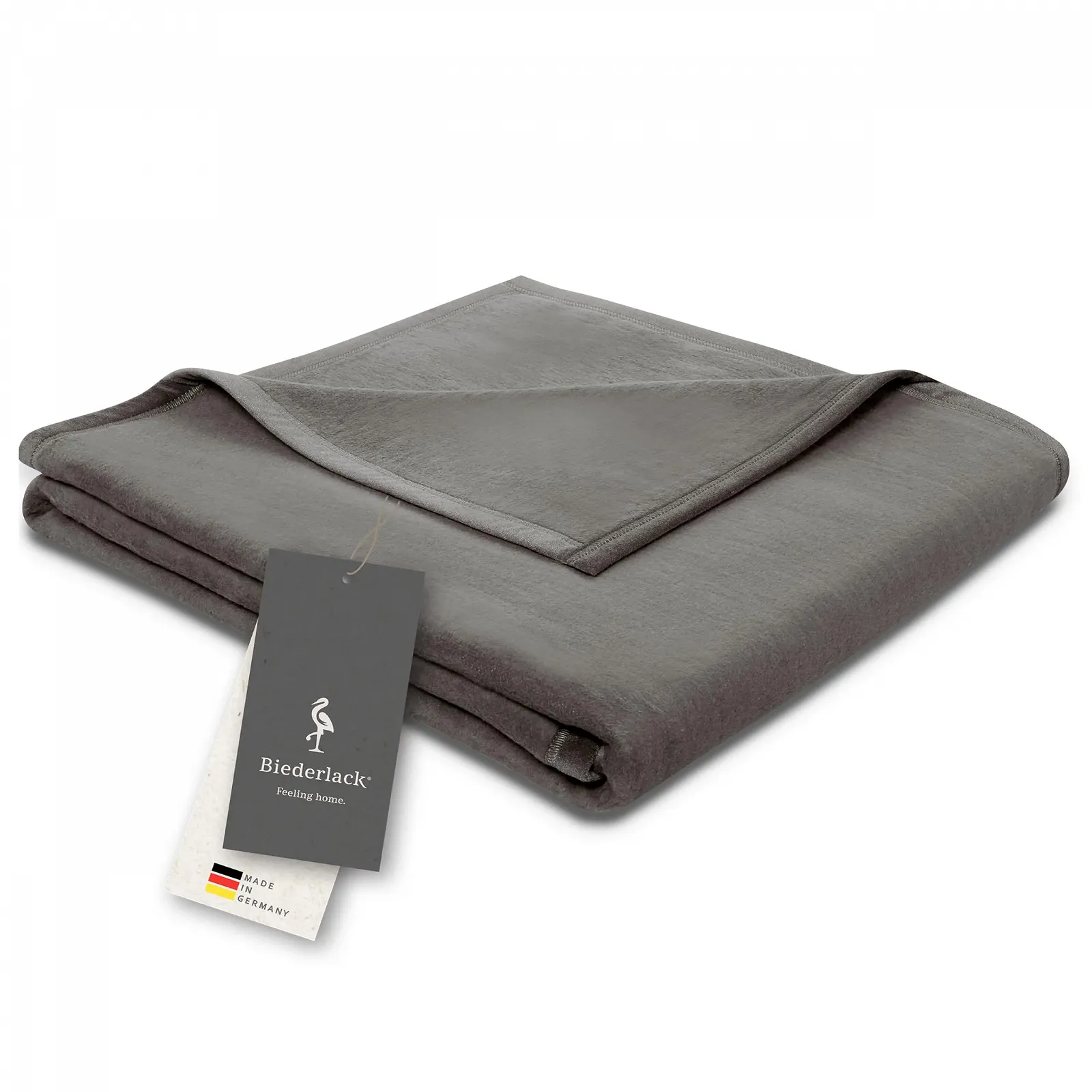 Одеяло Biederlack Fluffy Хлопок Графит 150 x 200 см, фото №1