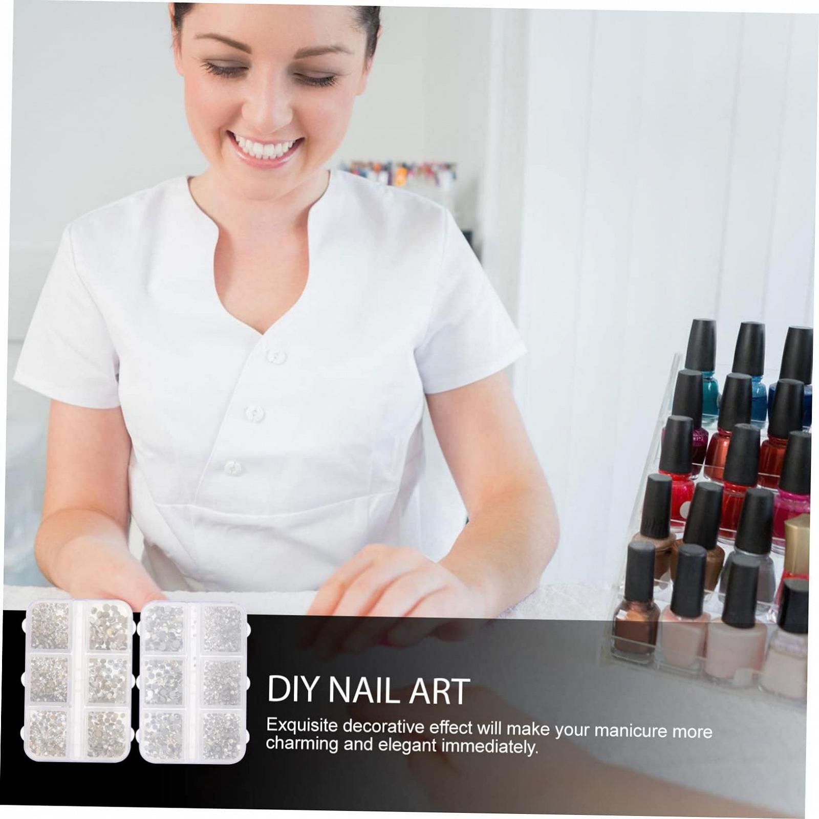 Стразы для ногтей MERRYHAPY в коробках, серебряная и золотая основа для дизайна ногтей, фото №8