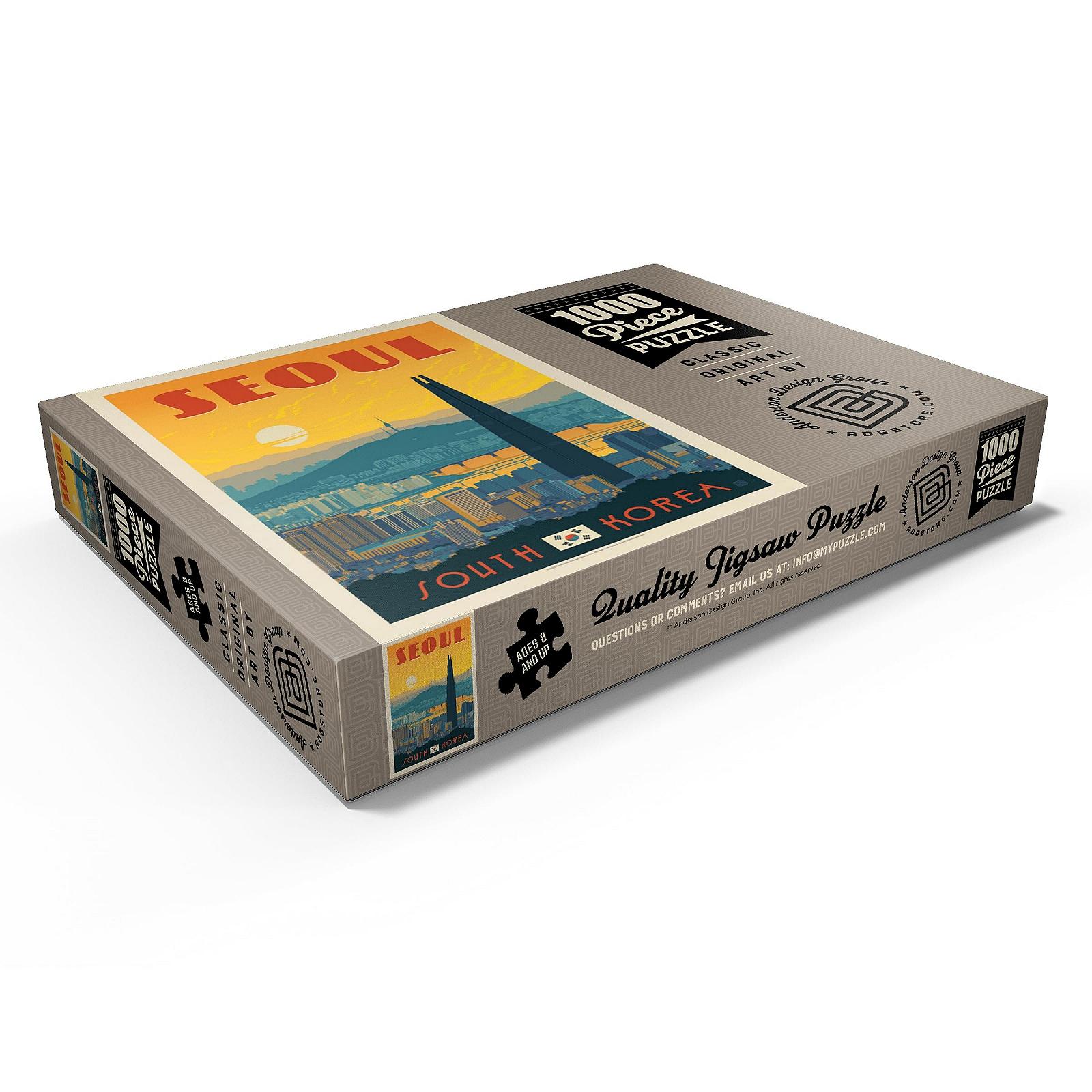 Пазл MyPuzzle Special Collection by Anderson Design Group South Korea: Seoul, Vintage Poster Premium 1000 элементов, фото №3