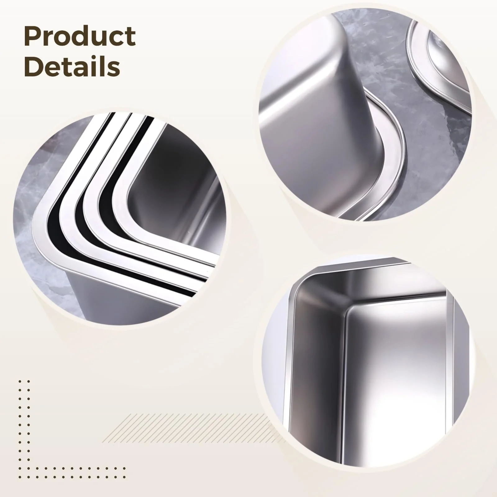 Форми для лазаньї з нержавіючої сталі 2 шт., фото №5 Форми для лазаньї з нержавіючої сталі 2 шт., фото №5