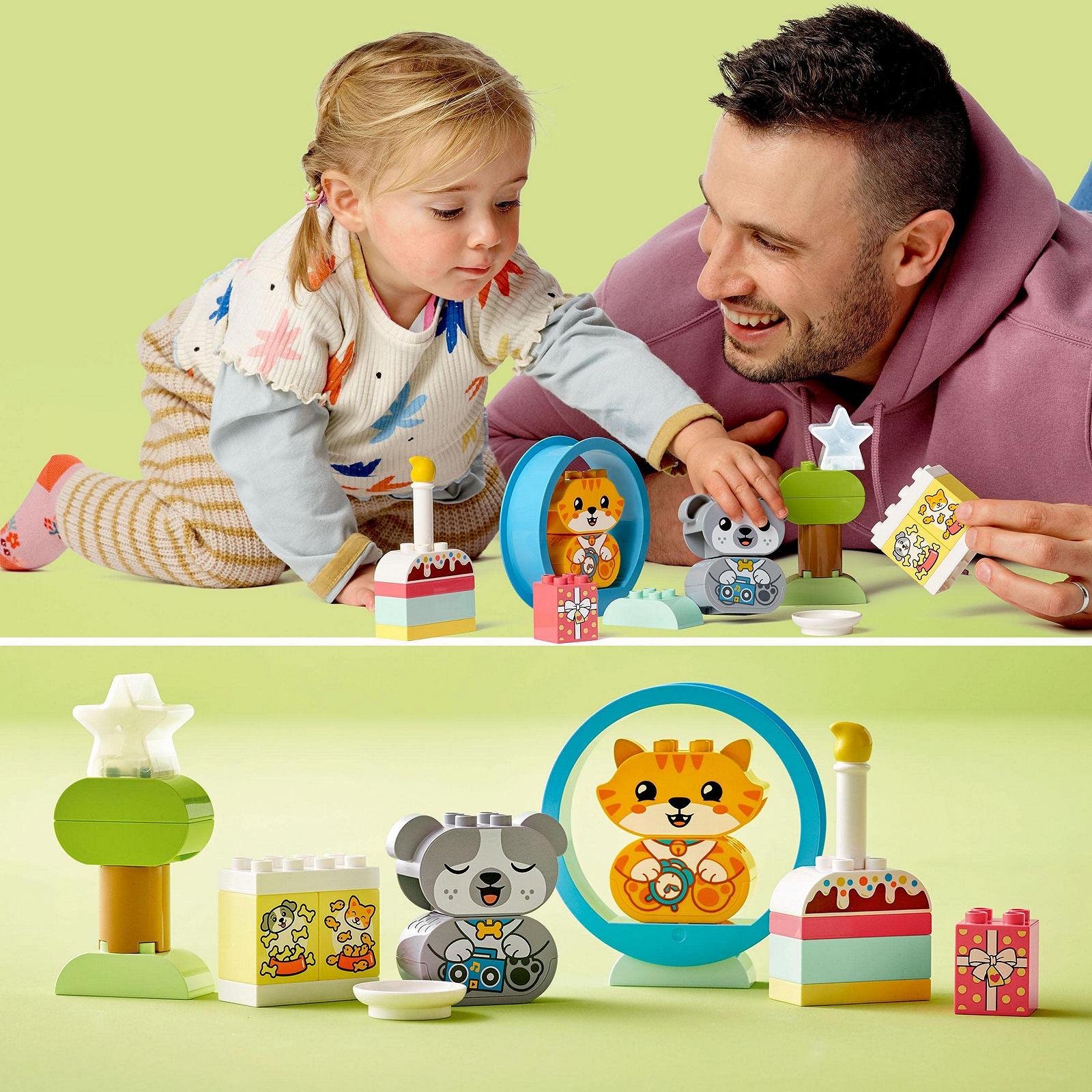 Набір LEGO DUPLO 10977 My First Puppy & Kitten для малюків 1.5-3 років, фото №7