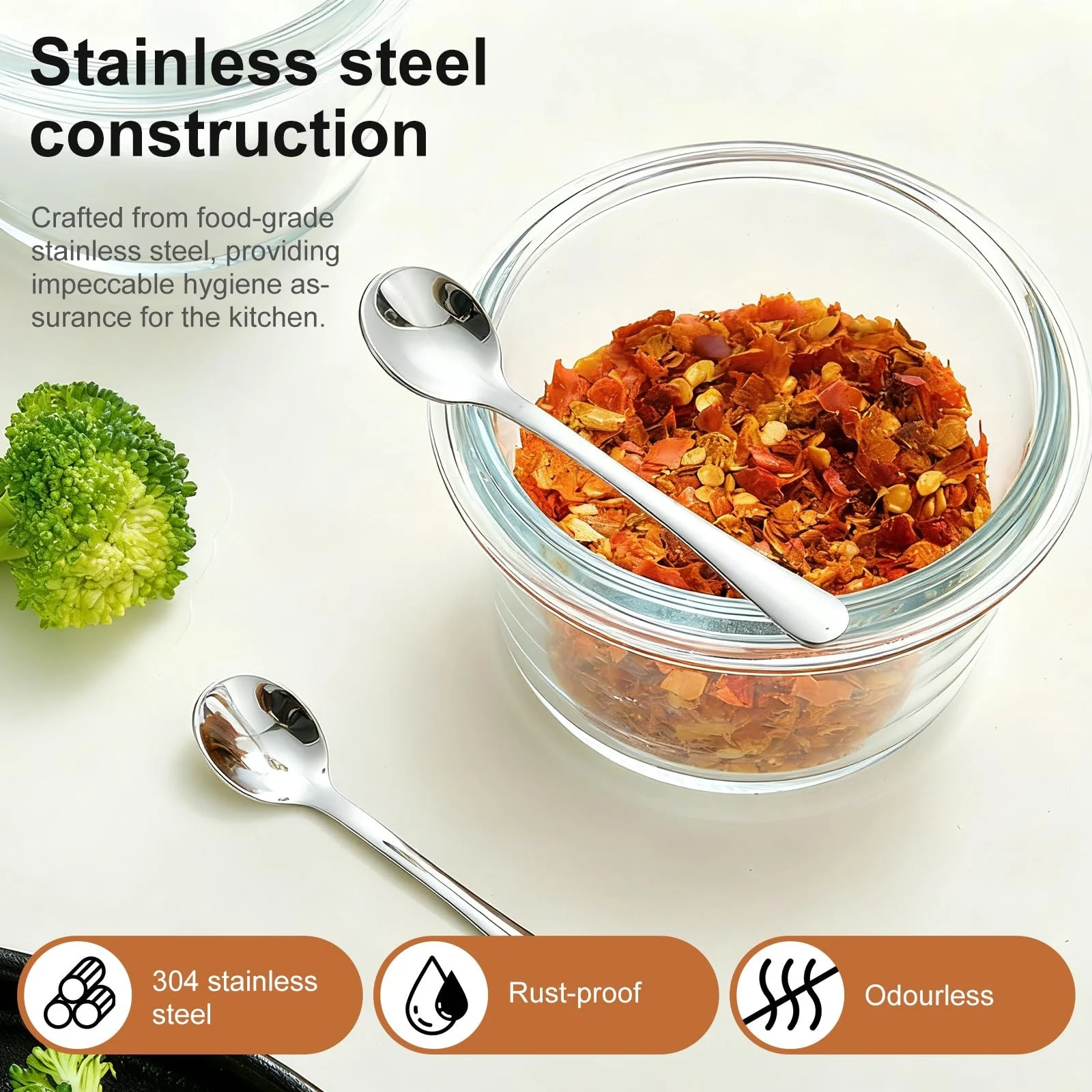 Міні-ложки, набір з 8 маленьких чайних, фото №3