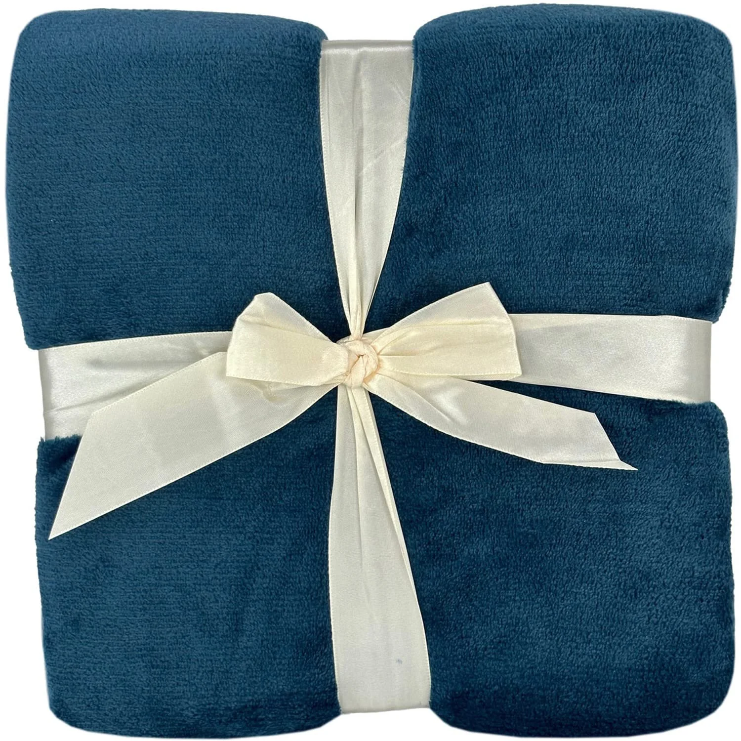 Одеяло Euromat Фланель Микрофибра, Уютное одеяло, Покрывало на кровать, 150 x 200 см (Темно-бирюзовый), Темно-бирюзовый, фото №4