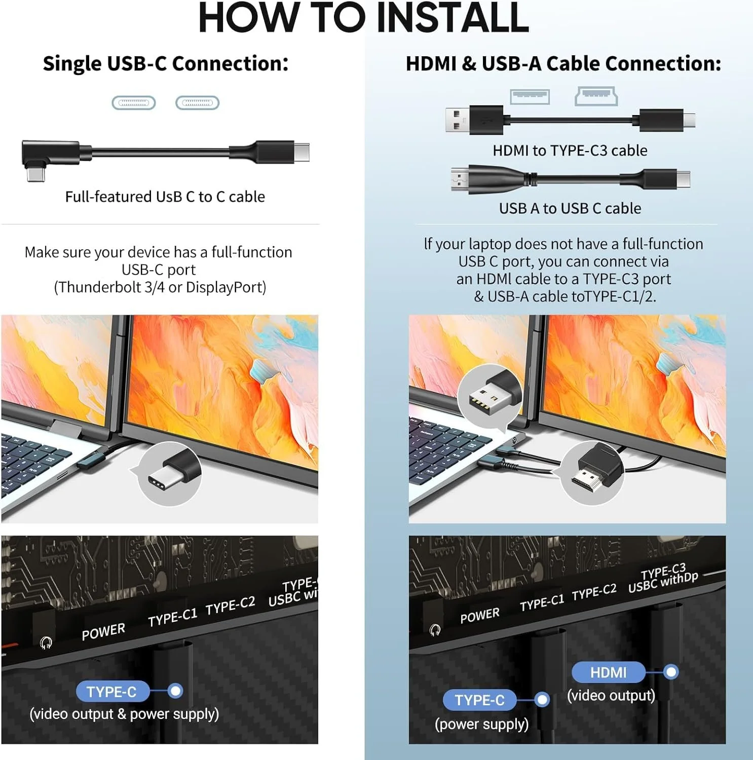 Портативний монітор Cevaton P5 15.6'' Full HD IPS 60 Гц, фото №5