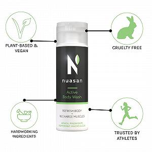 Натуральний гель для душу Nuasan Active Body Wash з арнікою та магнієм synthetic.ua - Фото 1