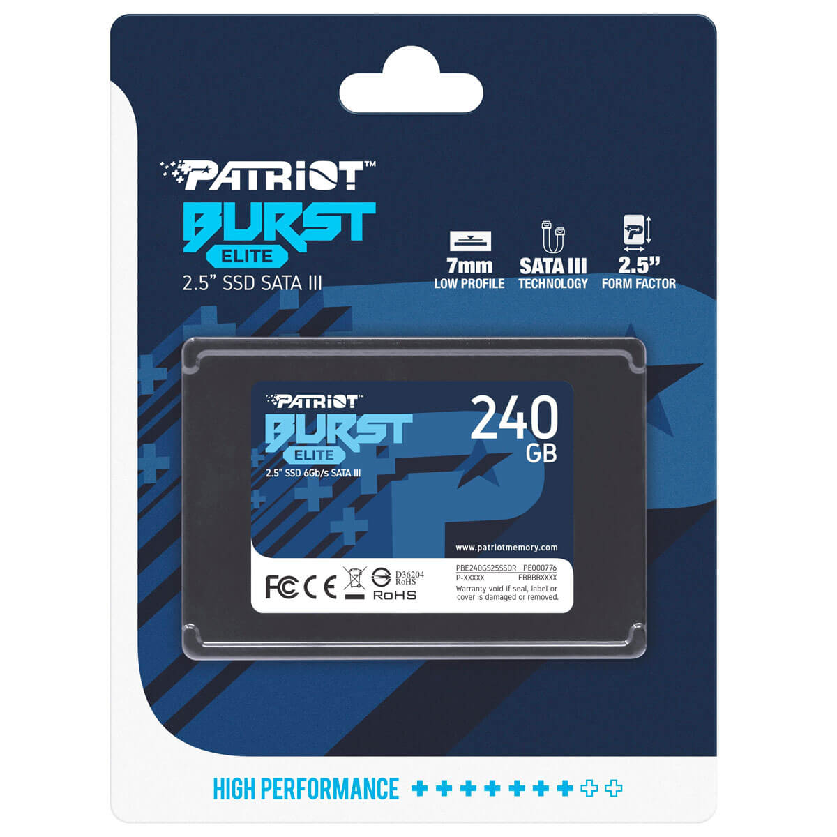 SSD накопичувач Patriot Burst Elite 240GB (PBE240GS25SSDR), фото №4