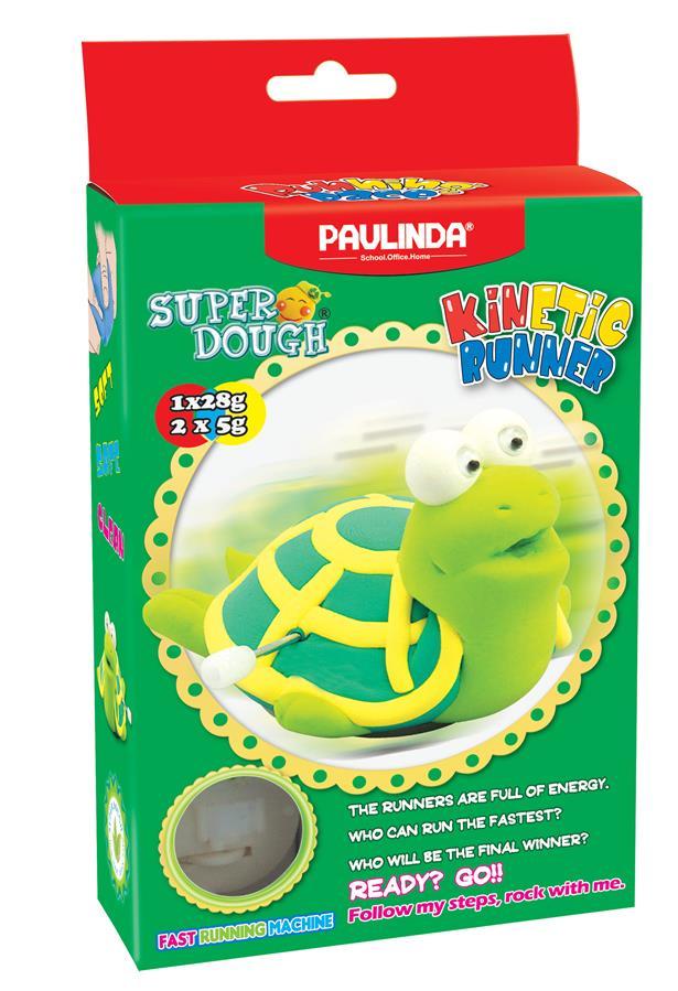 Масса для лепки Paulinda Super Dough Running Race черепаха заводной механизм PL-081183-3, фото №1