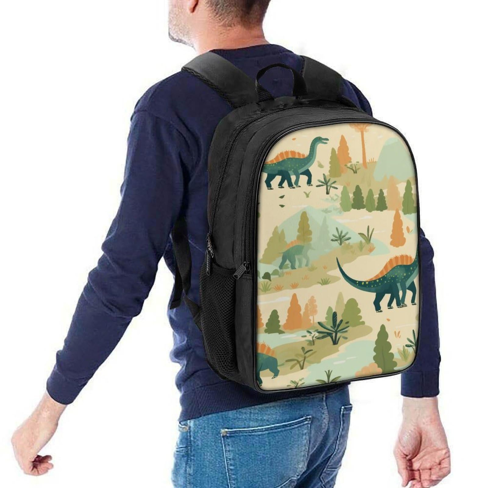Ранець DPEOANEBN Dinosaur для хлопчиків та дівчаток підлітків, 40x28x16 см, фото №5