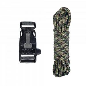 Браслет виживання Paracord, кресало/свисток, Multi Camo, 50.8 сантиметрів - Фото 1
