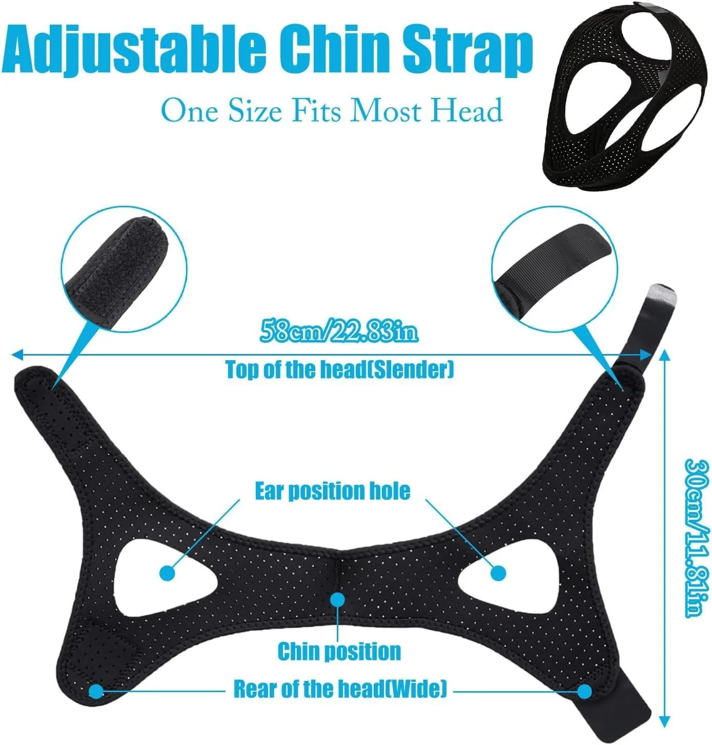 Ремінець проти хропіння на підборіддя, фото №2 Ремінець проти хропіння на підборіддя, фото №2