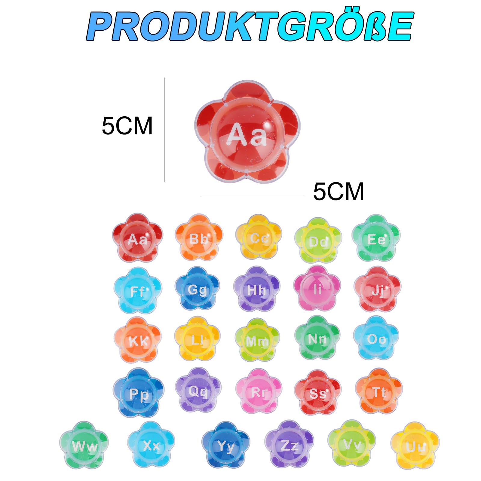 Іграшка для ванни Алфавіт Квіти Плаваюча Навчальна, фото №6