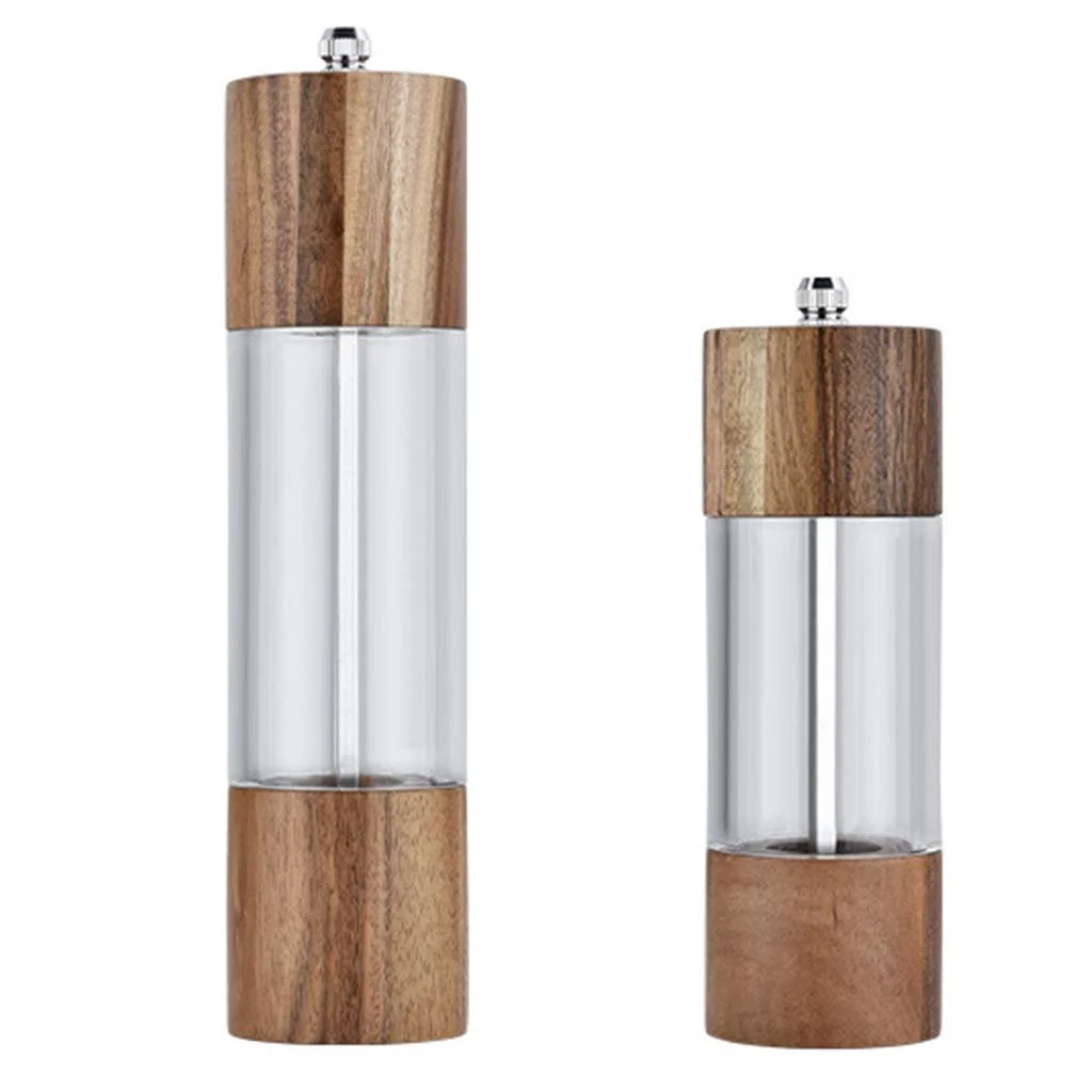 Млин Дерев'яний акриловий ручний кухонний помічник, 2 шт, фото №8