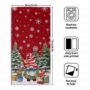 Рушники Christmas Towel Cute Gnomes Набір 2 шт. 14 x 28 дюймів Зимові гноми synthetic.ua - Фото 1