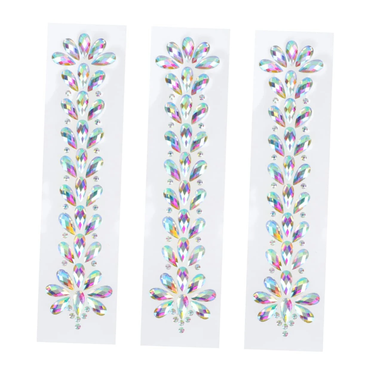 Стразы для ногтей FRCOLOR 9 листов, хрустальные драгоценные камни, наклейки со стразами для лба, разноцветные украшения для тела, лепестки для лица, фото №8