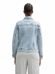Джинсова Куртка TOM TAILOR Denim Жіноча з Накладними Нагрудними Кишенями synthetic.ua - Фото 1