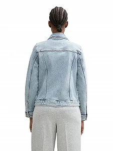 Джинсовая Куртка TOM TAILOR Denim Женская с Накладными Нагрудными Карманами synthetic.ua - Фото 1