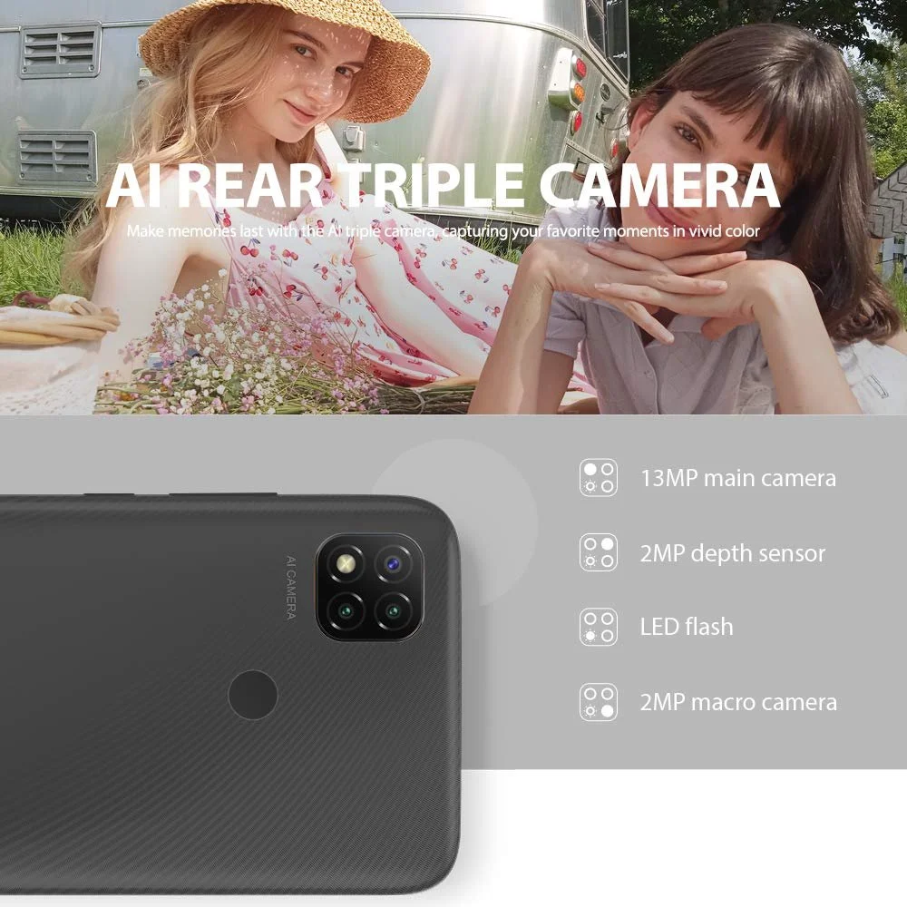 Смартфон Xiaomi Redmi 9C 2GB/32GB Grey Dual SIM, фото №2