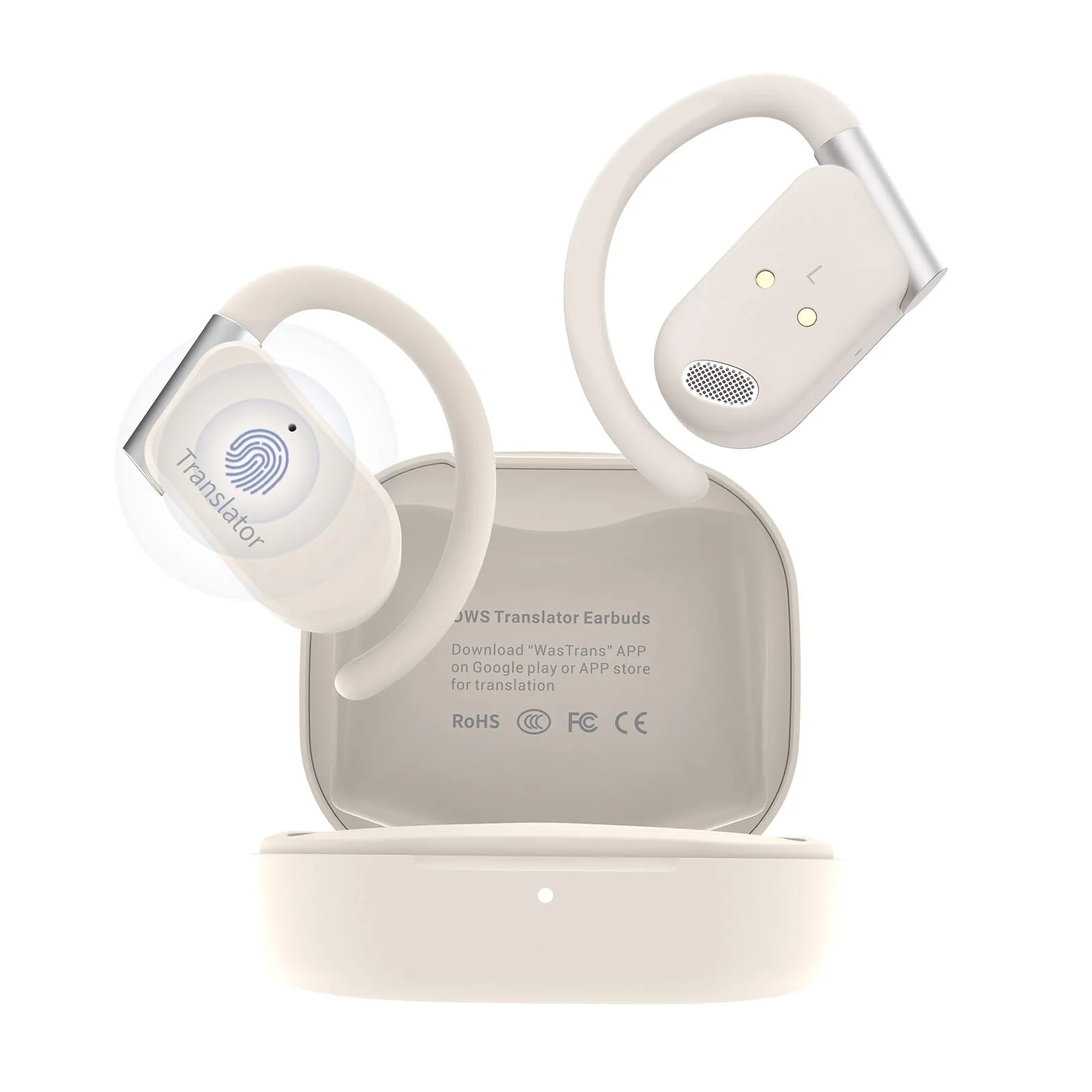 Навушники-перекладачі Beige M9 з відкритим типом, підтримка 144 мов та акцентів, фото №1 Навушники-перекладачі Beige M9 з відкритим типом, підтримка 144 мов та акцентів, фото №1