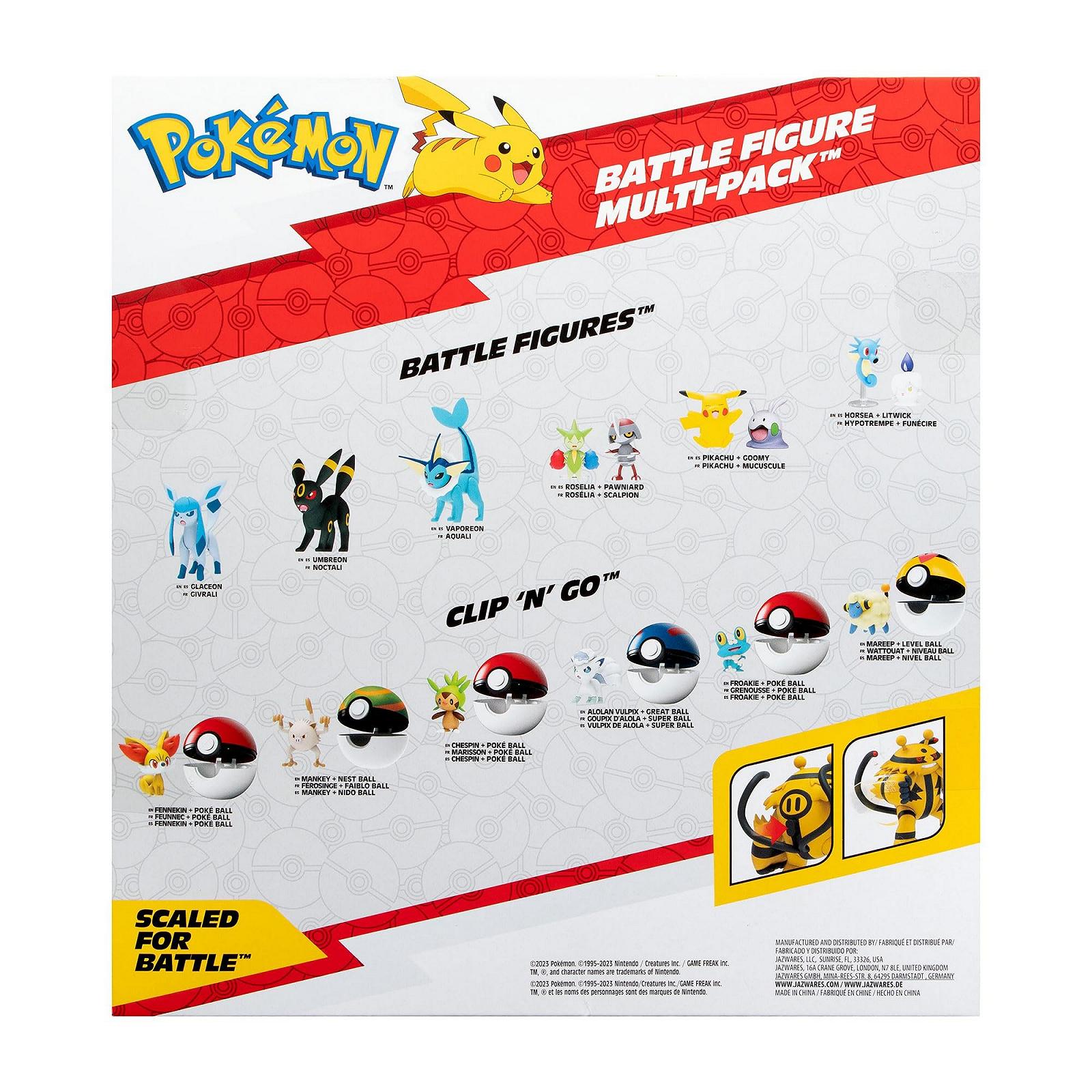 Боевые Фигурки Pokémon, Набор из 10 штук - Девять 5,1 см и Одна 11,4 см, фото №8