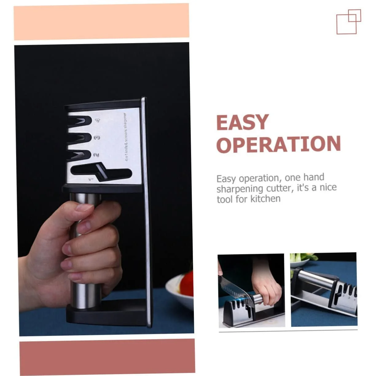 Точилка для ножей BESPORTBLE настольная эргономичная с защитой рук, фото №6