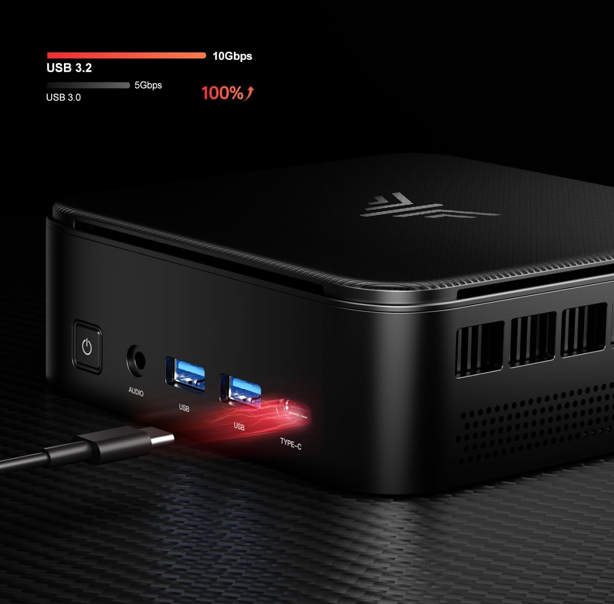 Міні-ПК NiPoGi AM16 / ΑMD Ryzen 5 PRO 5675U / RAM 16GB / SSD 512GB / HDMI / LAN / Wi-Fi 6 / Bluetooth 5.2 / Black, фото №6 Міні-ПК NiPoGi AM16 / ΑMD Ryzen 5 PRO 5675U / RAM 16GB / SSD 512GB / HDMI / LAN / Wi-Fi 6 / Bluetooth 5.2 / Black, фото №6