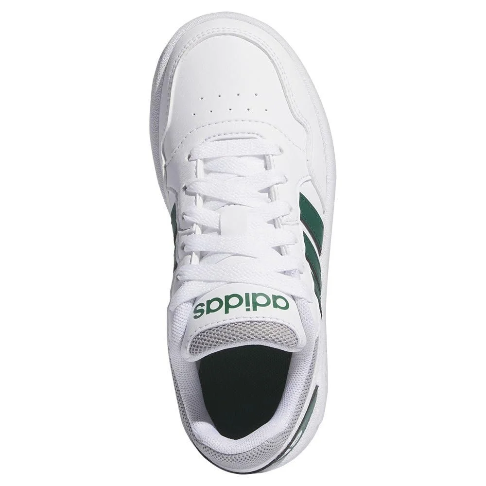 Кроссовки adidas Hoops 3.0 K Детские Подростковые Унисекс IG3830 белый/зеленый, фото №6