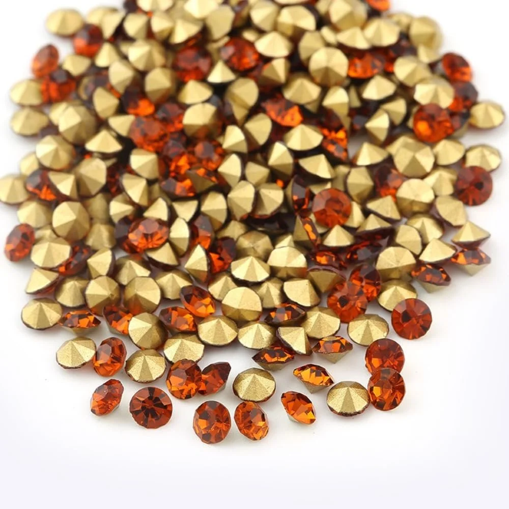 Стразы для ногтей 4 мм Royal, набор 1440 шт., фото №4