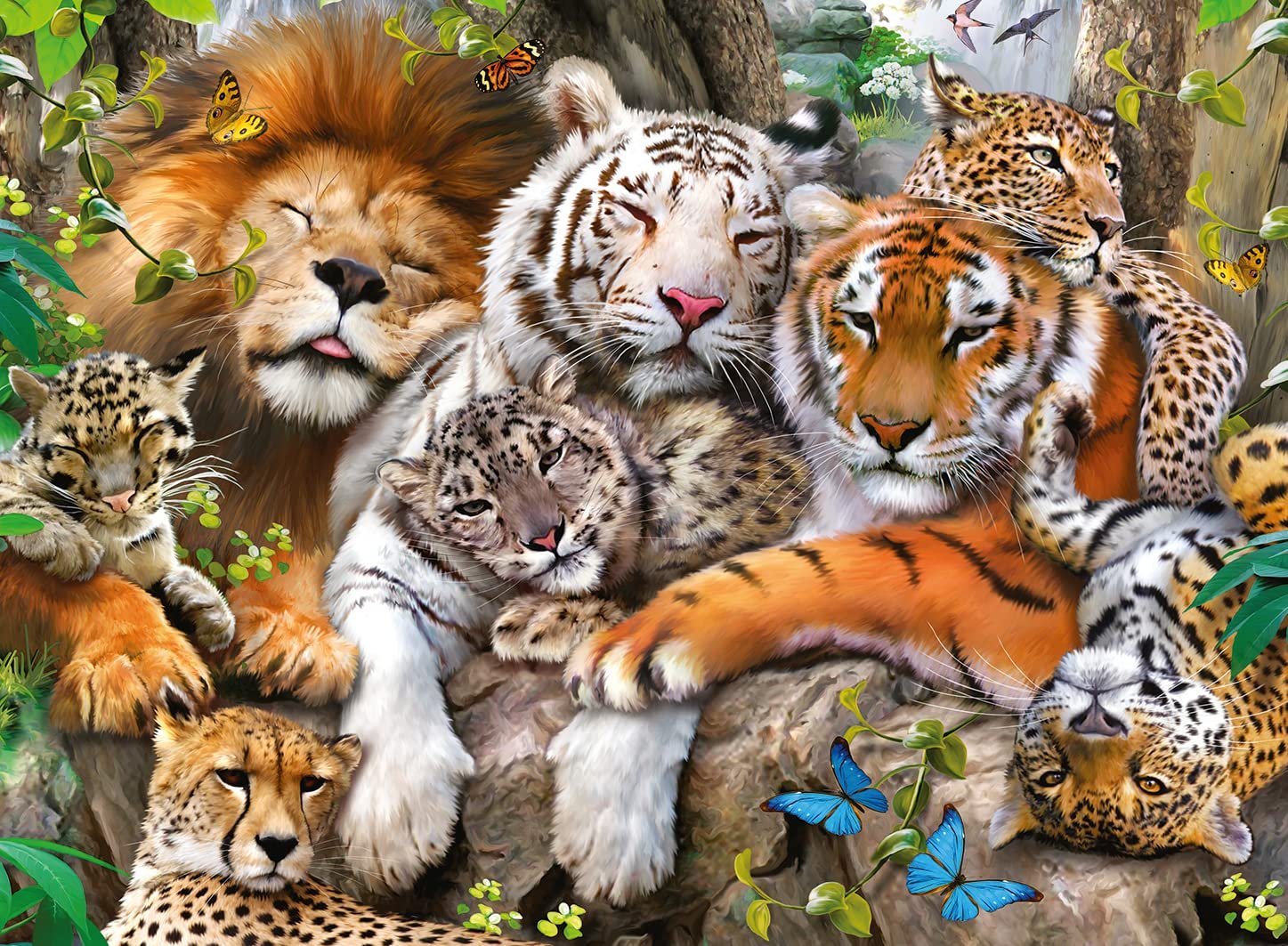 Пазл Ravensburger Big Cat Nap 12721 XXL 200 деталей разноцветный, фото №2