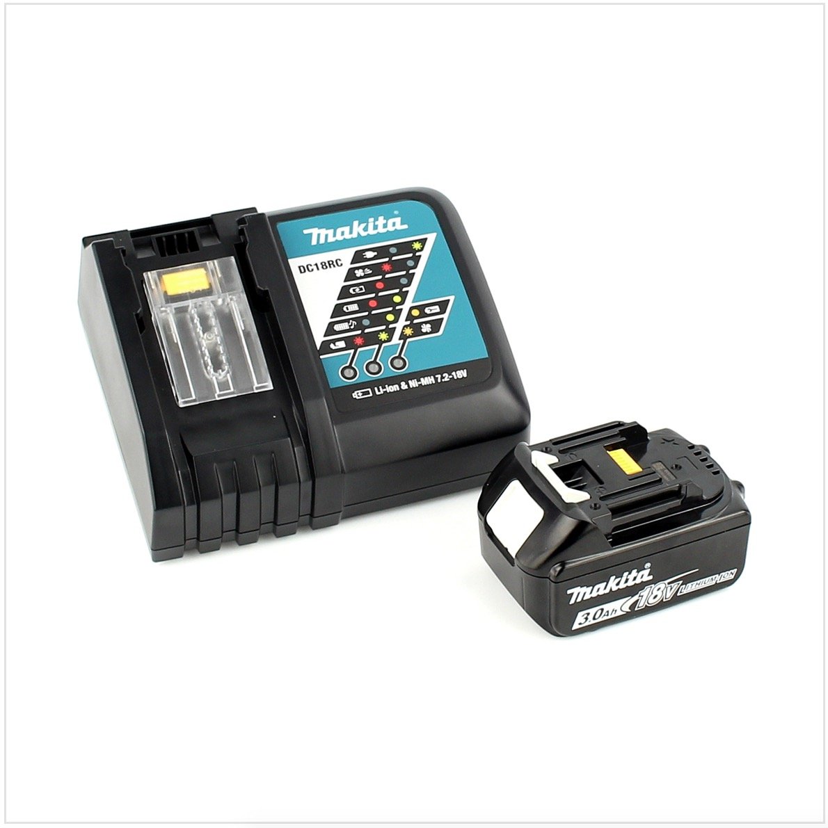 Дрель-шуруповерт Makita DDF 484 Brushless 54 NM в Makpac RF1J с аккумулятором BL1830 3.0Ah и зарядным устройством DC18RC, фото №4