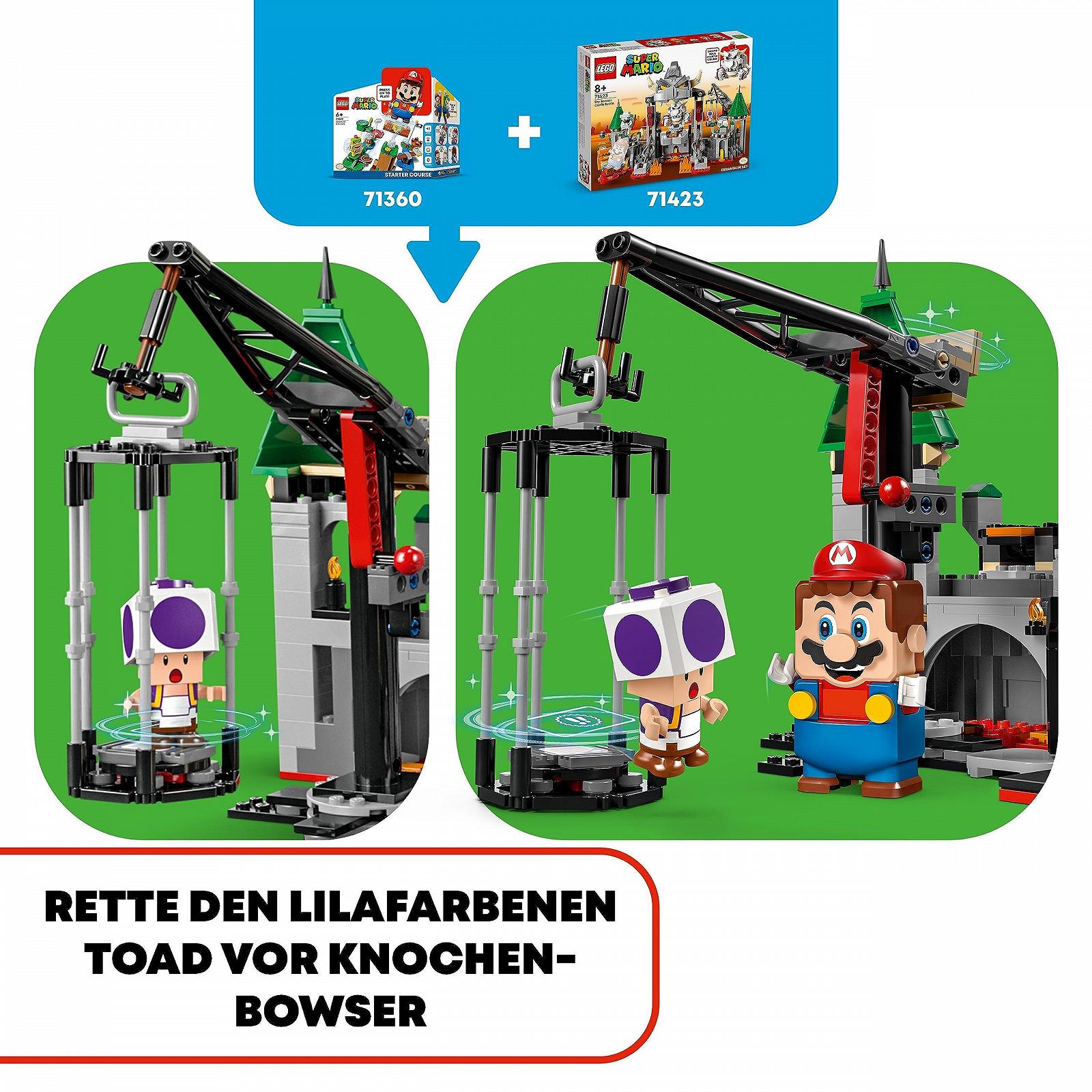 Конструктор LEGO Super Mario Fortress Battle Expansion Set Bone Bowsers 71423, фото №3