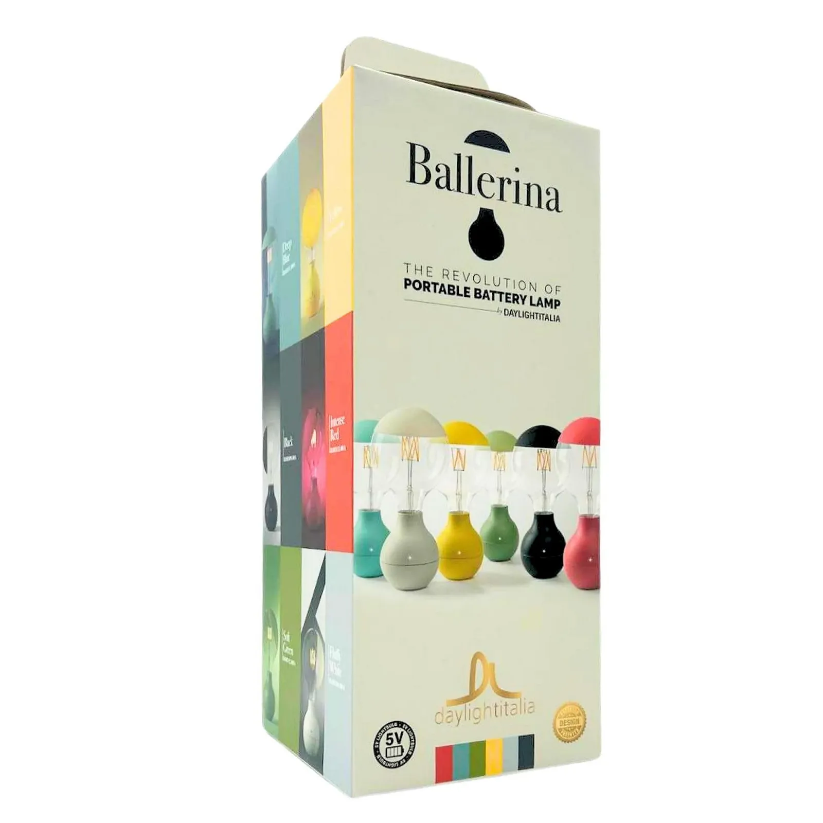 Настільна лампа DL DAYLIGHTITALIA Ballerina Portable Battery E27 5V G125 110LM 90 год Червона, фото №8