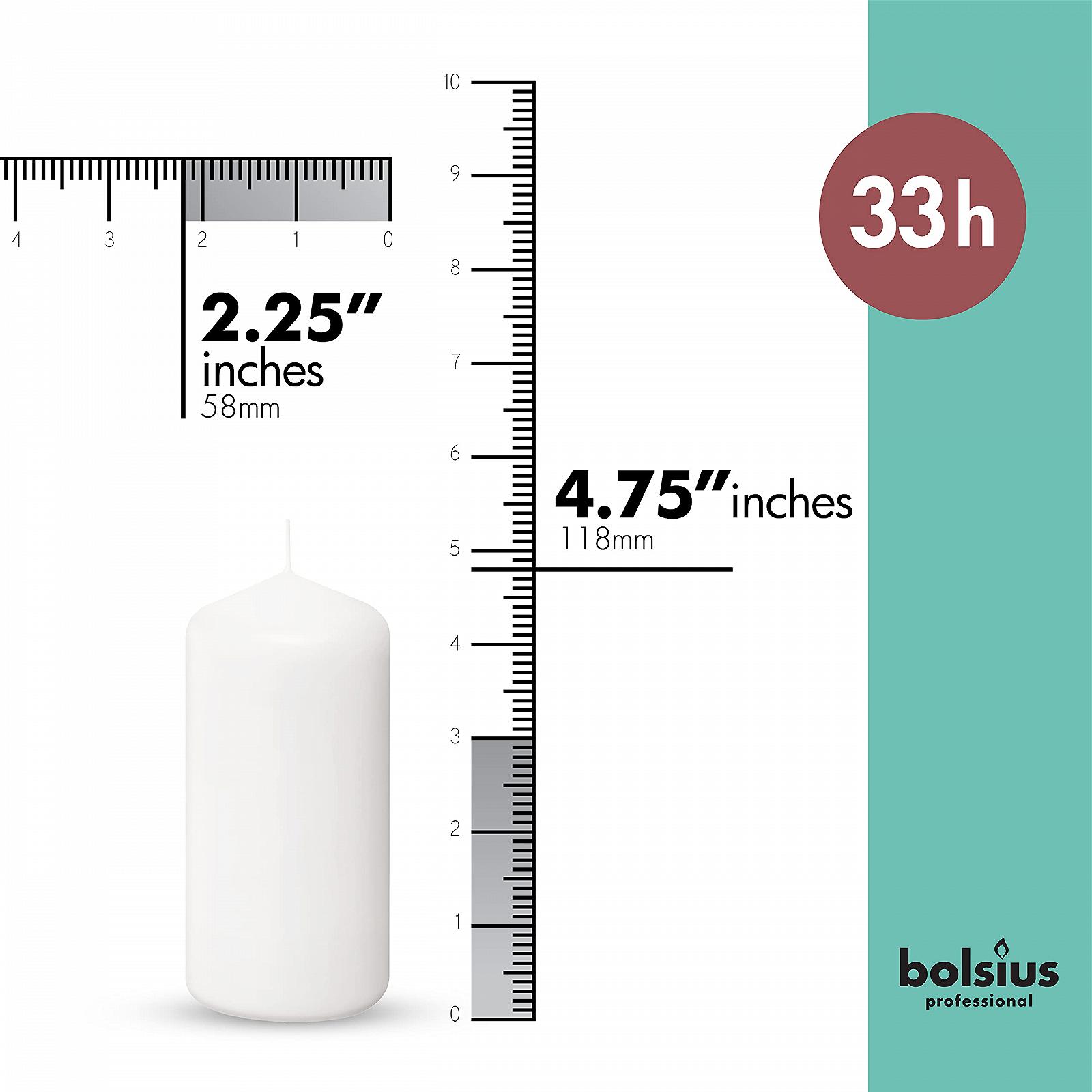 Свечи Bolsius Basic для декора керамические белые, фото №2
