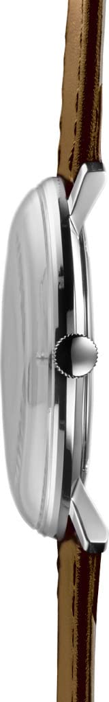 Чоловічий годинник JUNGHANS Max Bill 41/4562.02 з сапфіровим склом сріблястий Бежевий Класичний, фото №2