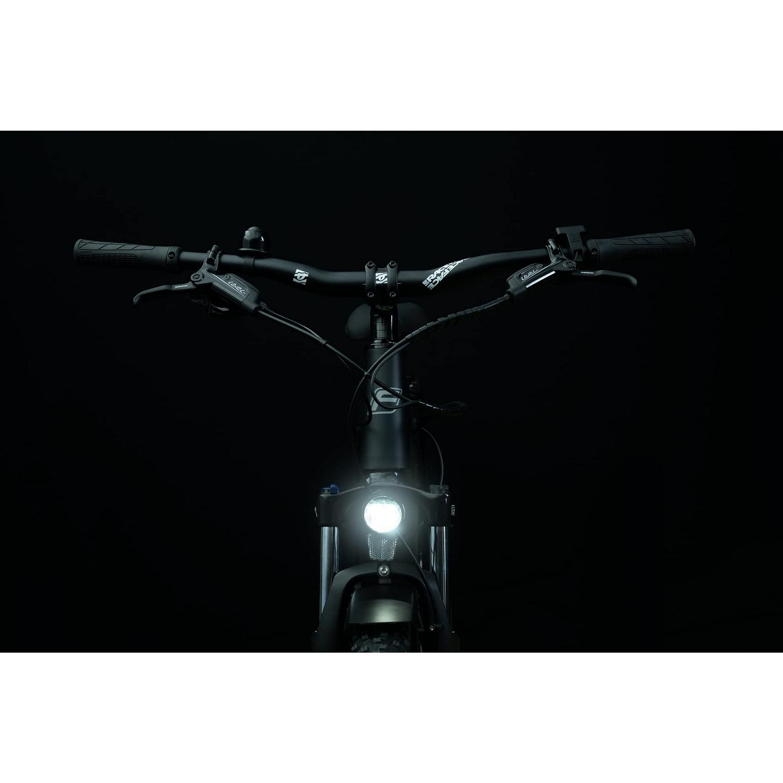 Велосипедна фара Fischer Dynamo LED 70 LUX з функцією габаритного світла, світлодіодна велосипедна фара з автоматичним сутінковим режимом, фото №6