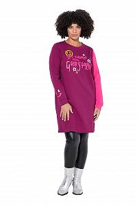 Світшот великого розміру Angel of Style Вільний крій 1 рукав Рожевий 840022 - Фото 1